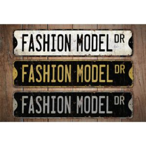 Fashion-Model-Premium-Quality-Rustic-Metal-Sign-Images