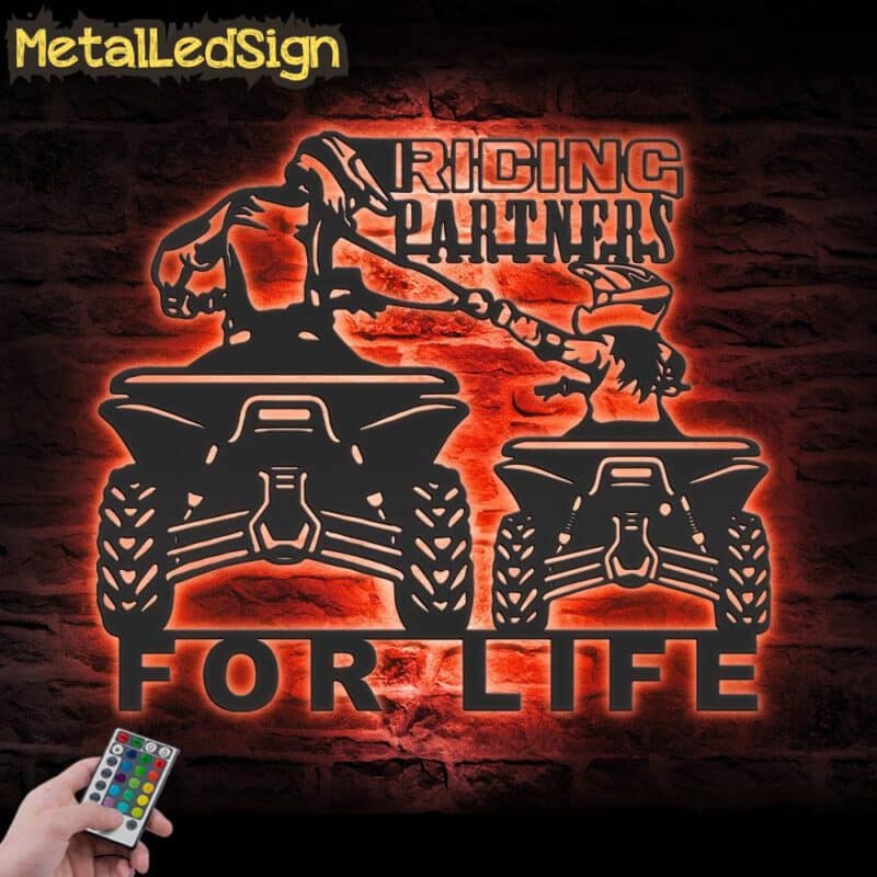 Father-Daughter-Riding-Partners-Quad-Biker-Metal-Wall-Art-LED-Light-5.jpg