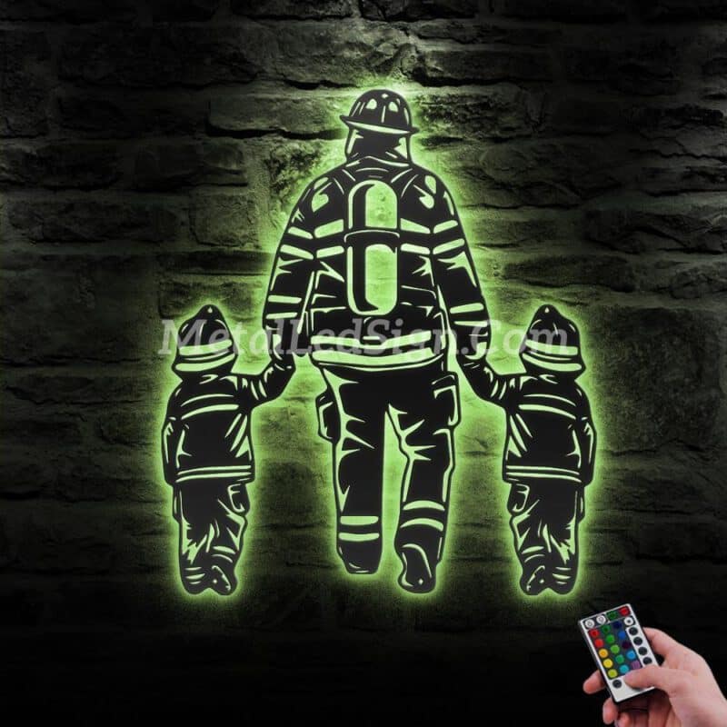 Father-Son-Firefighter-Metal-Wall-Art-Led-Light-5-2