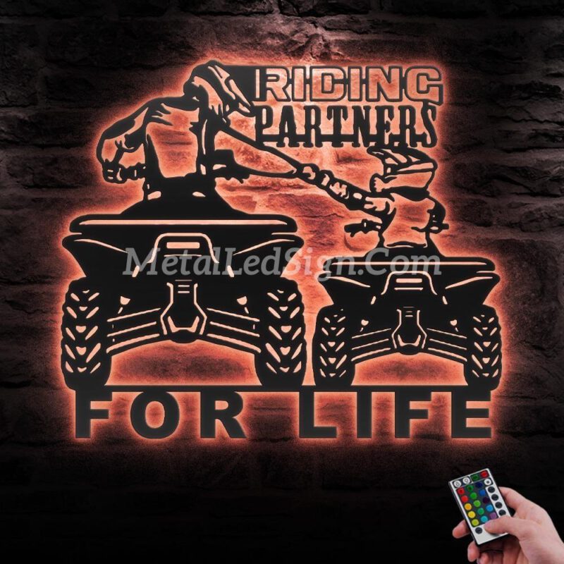 Father-Son-Riding-Partners-Quad-Biker-Metal-Wall-Art-Led-Light-5-1