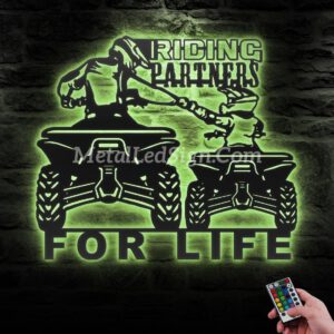 Father-Son-Riding-Partners-Quad-Biker-Metal-Wall-Art-Led-Light-6