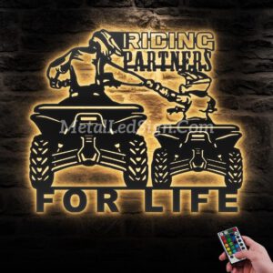 Father-Son-Riding-Partners-Quad-Biker-Metal-Wall-Art-Led-Light-Images-1