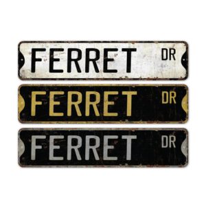 Ferret-Premium-Quality-Rustic-Metal-Sign-2