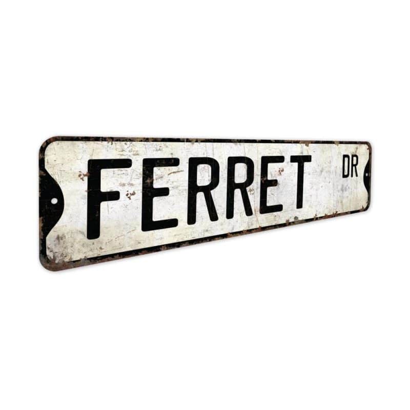 Ferret-Premium-Quality-Rustic-Metal-Sign-3