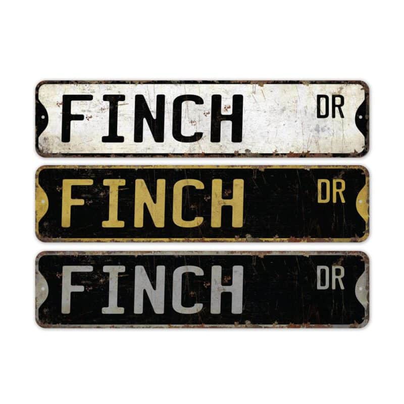 Finch-Premium-Quality-Rustic-Metal-Sign-2