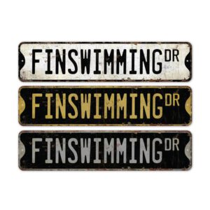 Finswimming-Premium-Quality-Rustic-Metal-Sign-2