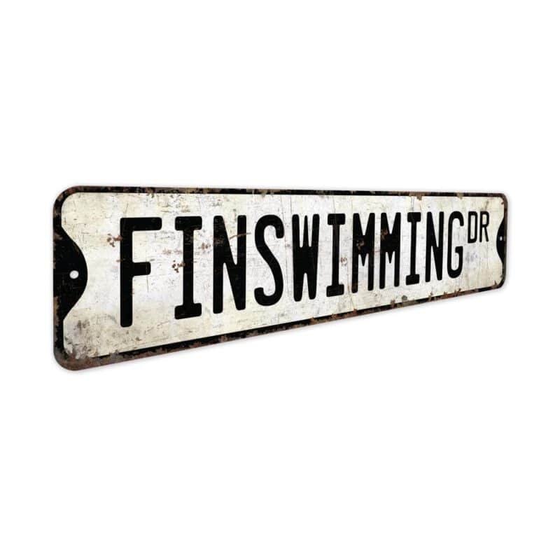 Finswimming-Premium-Quality-Rustic-Metal-Sign-3