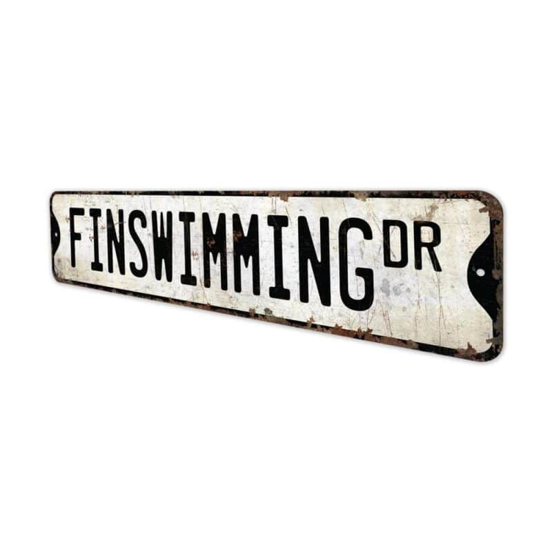 Finswimming-Premium-Quality-Rustic-Metal-Sign-4