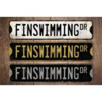 Finswimming-Premium-Quality-Rustic-Metal-Sign-Images