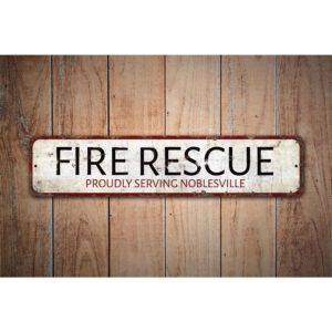 Fire-Rescue-Sign-Premium-Quality-Rustic-Metal-Sign-Images