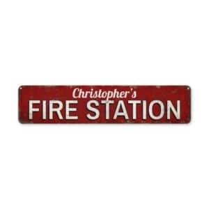 Fire-Station-Premium-Quality-Rustic-Metal-Sign-2