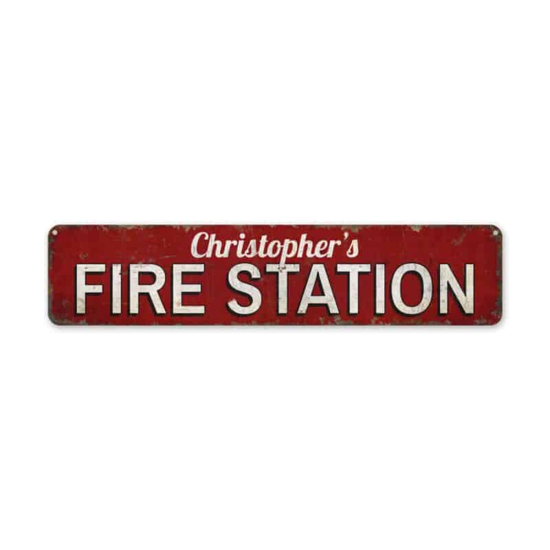 Fire-Station-Premium-Quality-Rustic-Metal-Sign-2