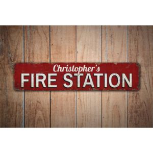 Fire-Station-Premium-Quality-Rustic-Metal-Sign-Images