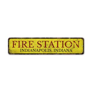 Fire-Station-Sign-Premium-Quality-Rustic-Metal-Sign-2-2