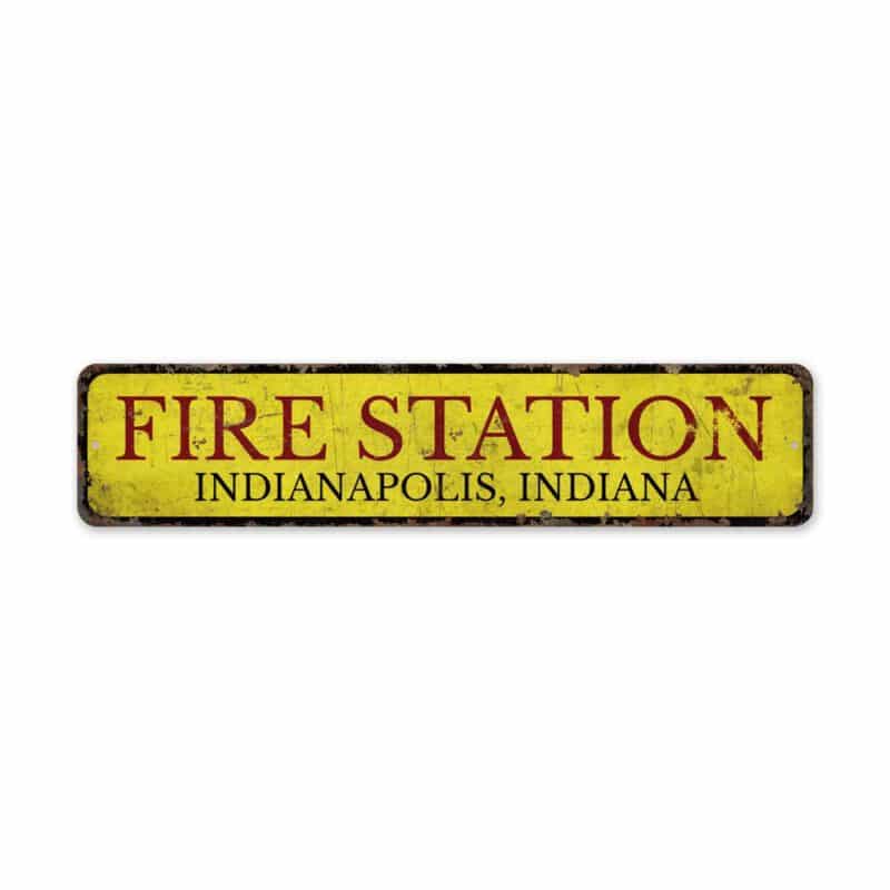 Fire-Station-Sign-Premium-Quality-Rustic-Metal-Sign-2-2