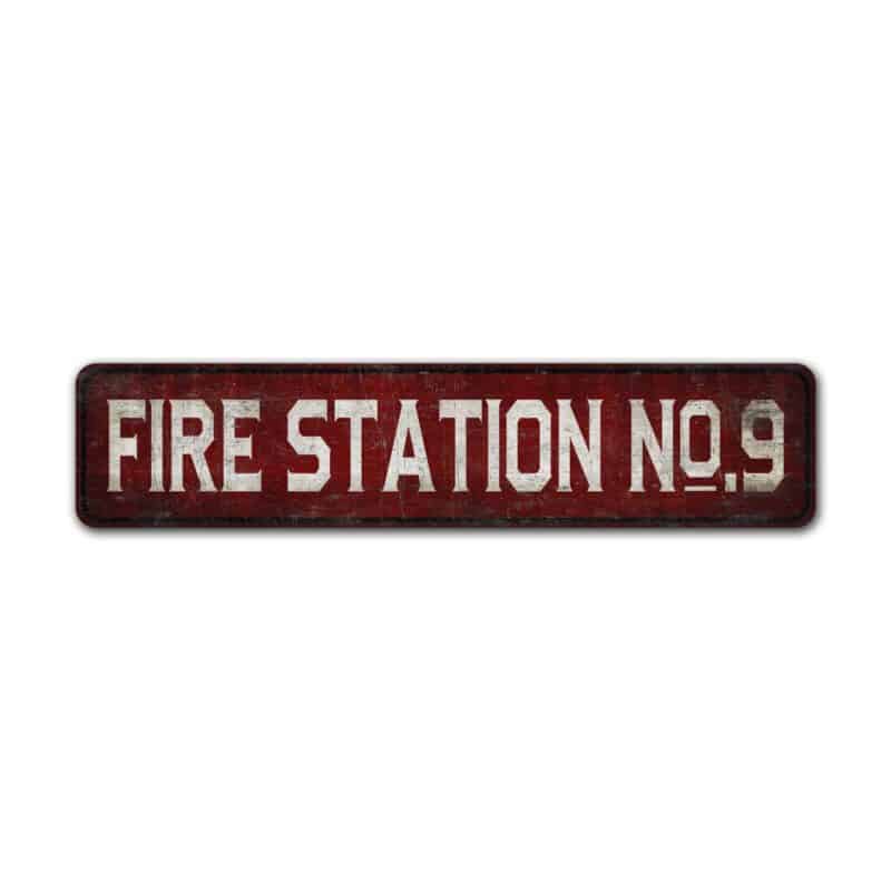 Fire-Station-Sign-Premium-Quality-Rustic-Metal-Sign-2