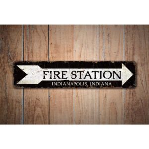 Fire-Station-Sign-Premium-Quality-Rustic-Metal-Sign-Images-1