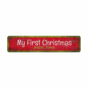 First-Christmas-Sign-Premium-Quality-Rustic-Metal-Sign-2