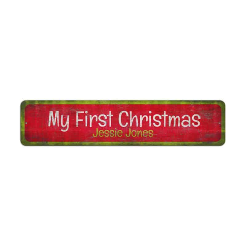 First-Christmas-Sign-Premium-Quality-Rustic-Metal-Sign-2