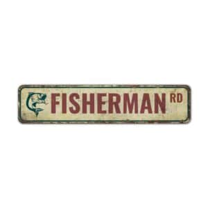 Fisherman-Road-Sign-Premium-Quality-Rustic-Metal-Sign-2