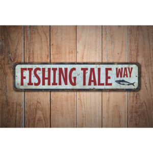 Fishing-Tale-Way-Sign-Premium-Quality-Rustic-Metal-Sign-Images