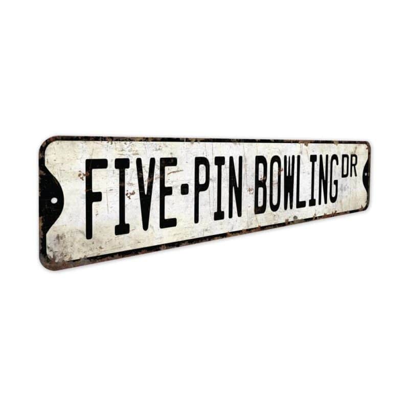 Five-Pin-Bowling-Premium-Quality-Rustic-Metal-Sign-3