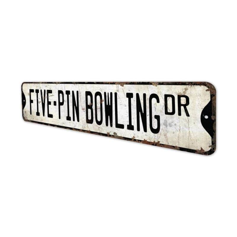 Five-Pin-Bowling-Premium-Quality-Rustic-Metal-Sign-4