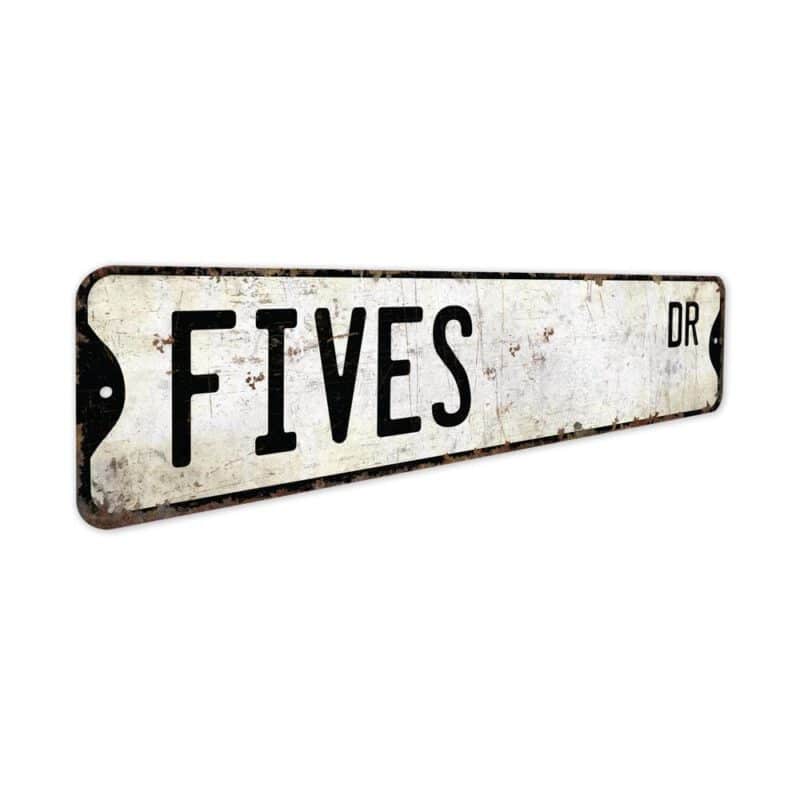 Fives-Premium-Quality-Rustic-Metal-Sign-3