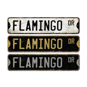 Flamingo-Premium-Quality-Rustic-Metal-Sign-2