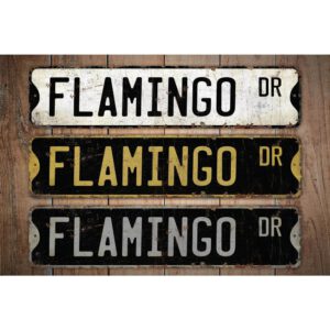 Flamingo-Premium-Quality-Rustic-Metal-Sign-Images