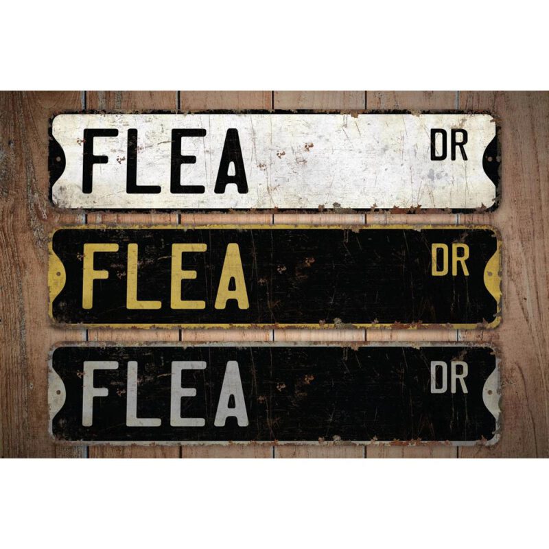 Flea-Premium-Quality-Rustic-Metal-Sign-Images