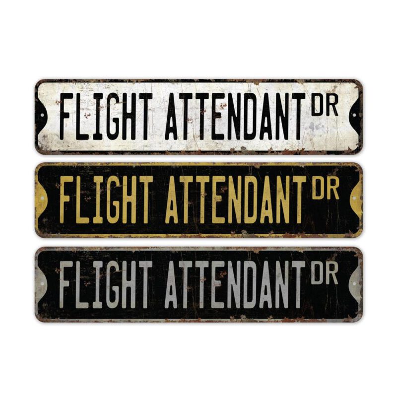 Flight-Attendant-Premium-Quality-Rustic-Metal-Sign-2