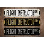 Flight-Instructor-Premium-Quality-Rustic-Metal-Sign-Images