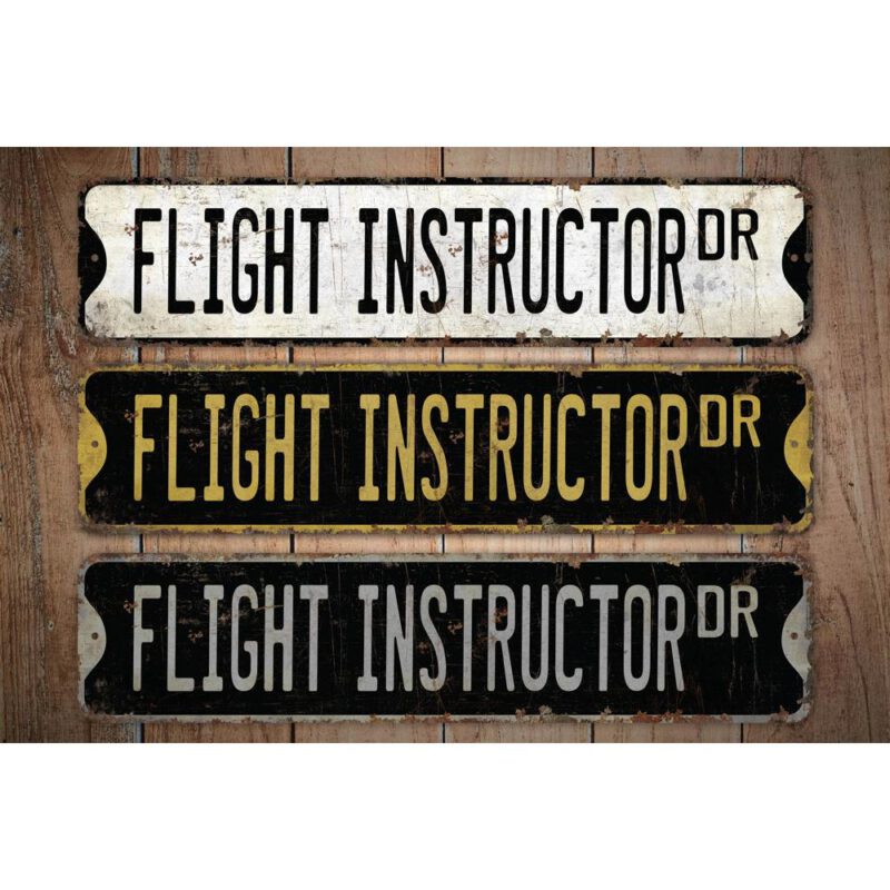 Flight-Instructor-Premium-Quality-Rustic-Metal-Sign-Images