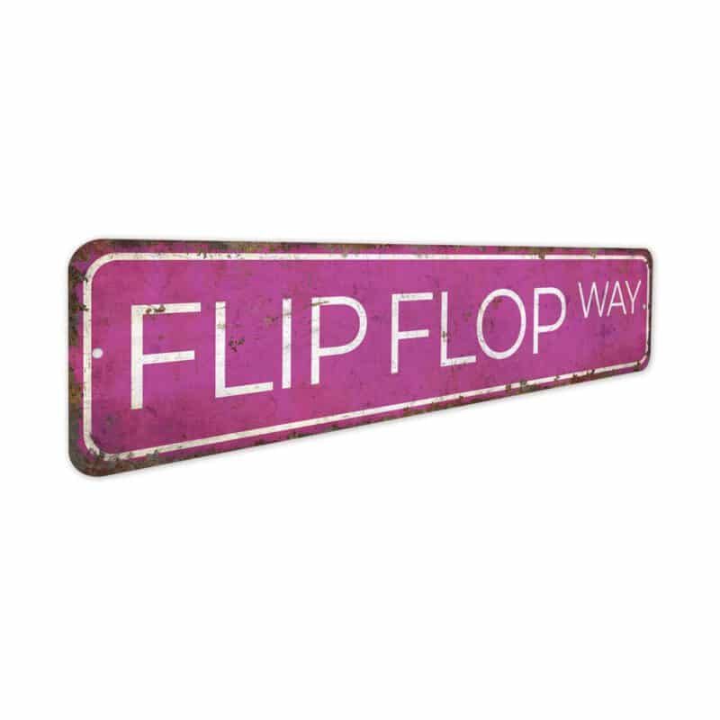 Flip-Flop-Street-Sign-Premium-Quality-Rustic-Metal-Sign-3