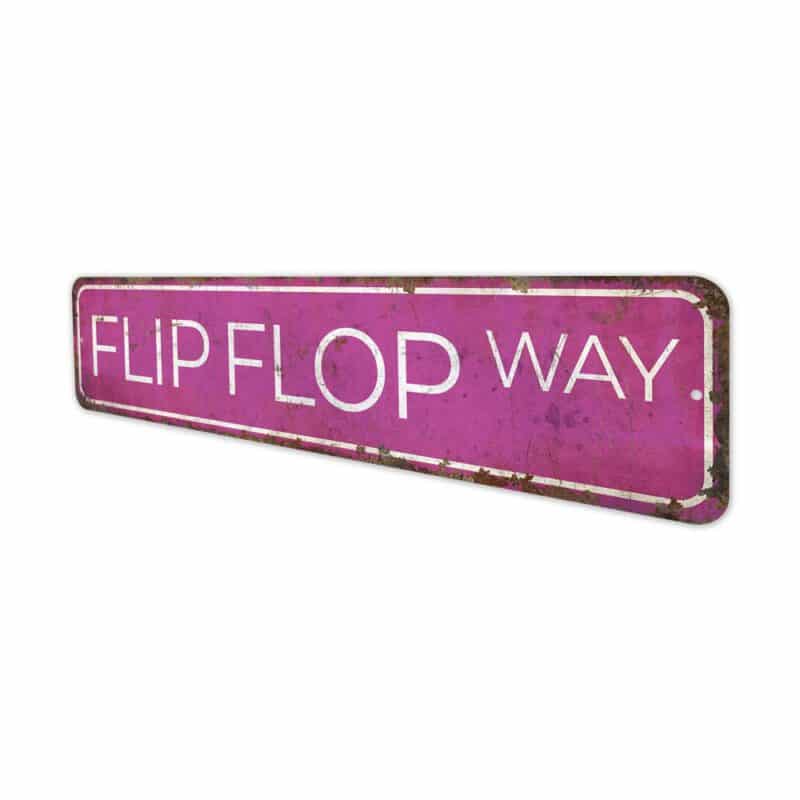 Flip-Flop-Street-Sign-Premium-Quality-Rustic-Metal-Sign-4