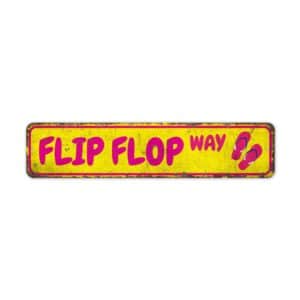 Flip-Flop-Way-Sign-Premium-Quality-Rustic-Metal-Sign-2