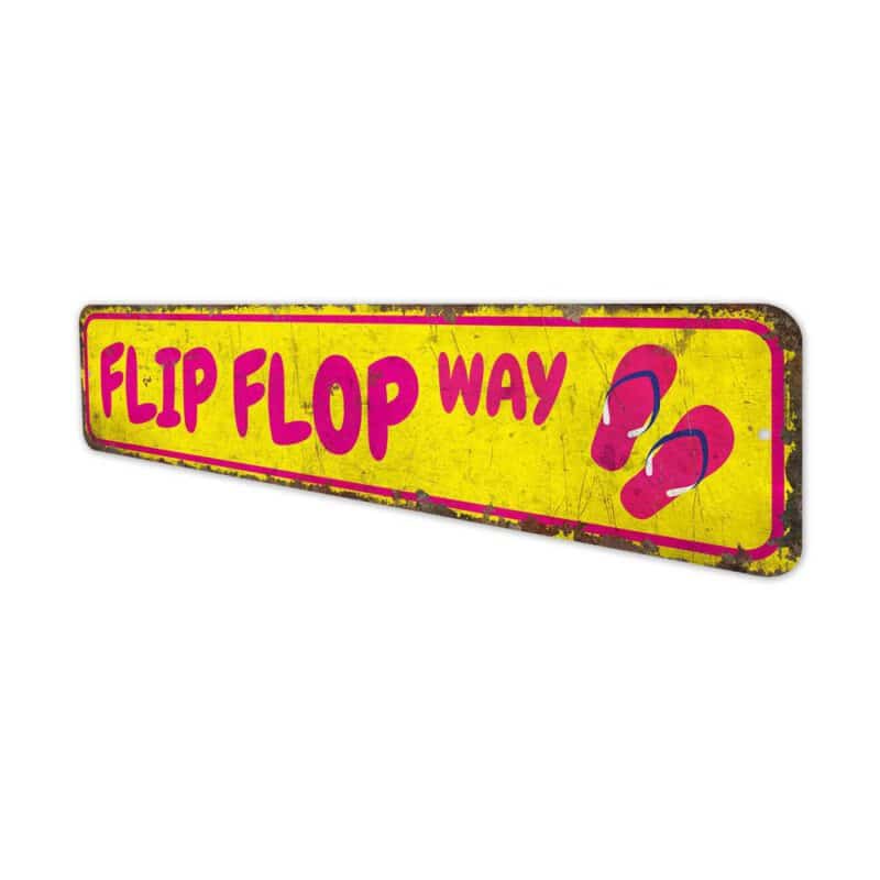 Flip-Flop-Way-Sign-Premium-Quality-Rustic-Metal-Sign-4