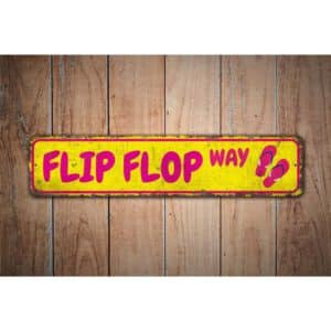 Flip-Flop-Way-Sign-Premium-Quality-Rustic-Metal-Sign-Images