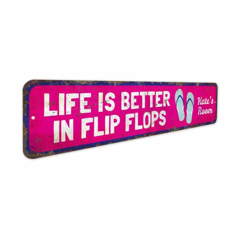 Flip-Flops-Room-Sign-Premium-Quality-Rustic-Metal-Sign-3