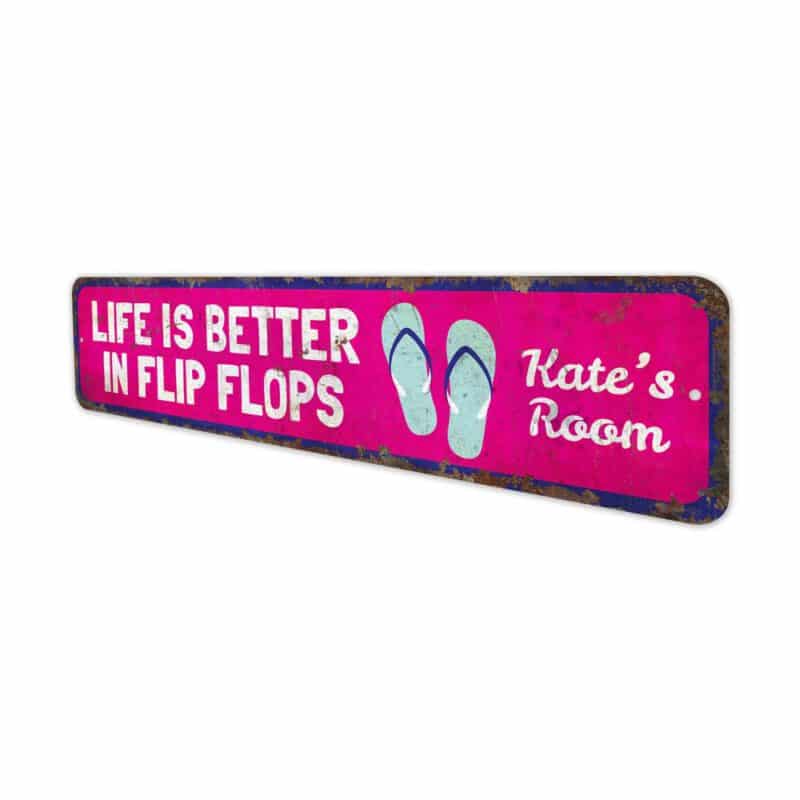 Flip-Flops-Room-Sign-Premium-Quality-Rustic-Metal-Sign-4