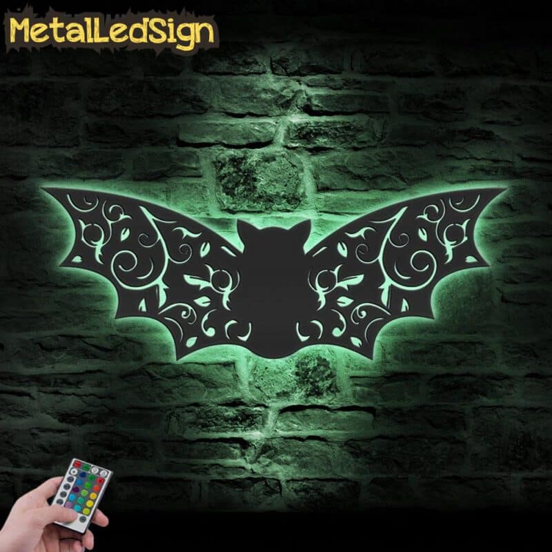 Floral-Bat-Metal-Wall-Art-with-LED-Light-7-3.jpg