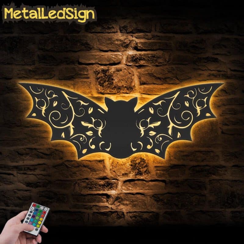 Floral-Bat-Metal-Wall-Art-with-LED-Light-Images-3.jpg