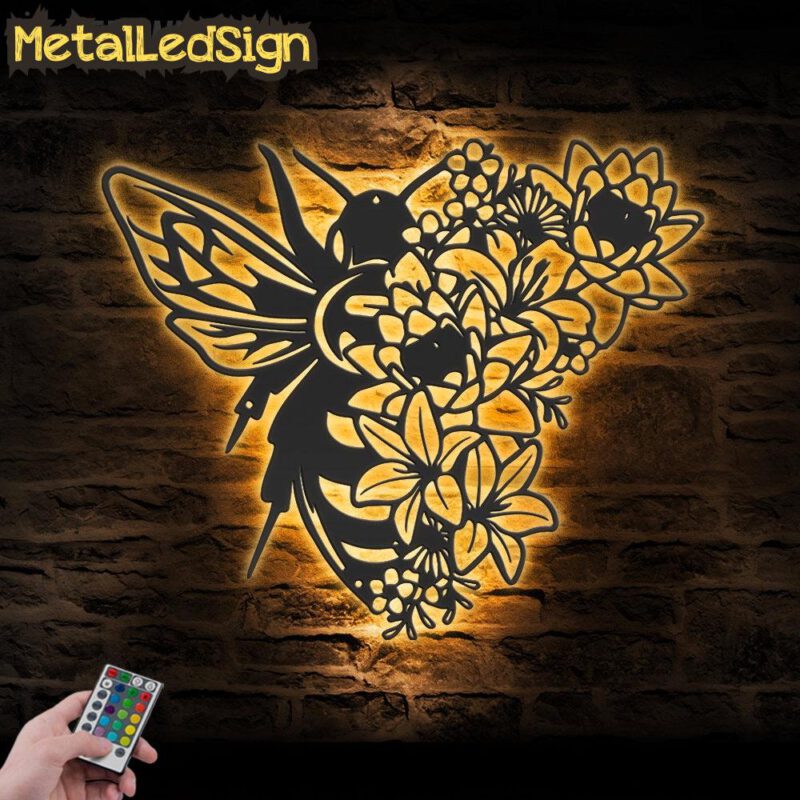 Floral-Bee-Metal-Wall-Art-LED-Light-Images.jpg