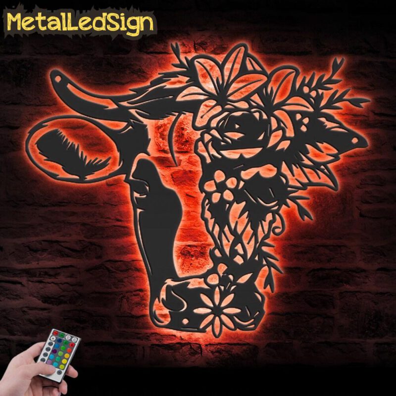 Floral-Dairy-Cow-Farmhouse-Metal-Wall-Art-LED-Light-5.jpg