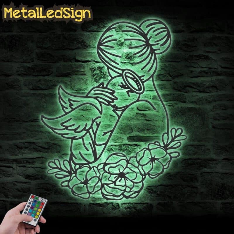 Floral-Mom-Baby-Angel-Metal-Wall-Art-LED-Light-7.jpg