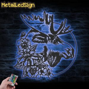 Floral-Moose-Alternative-Metal-Wall-Art-LED-Light-3.jpg