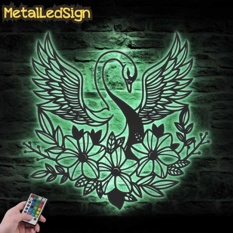 Floral-Swan-Metal-Wall-Art-LED-Light-5.jpg