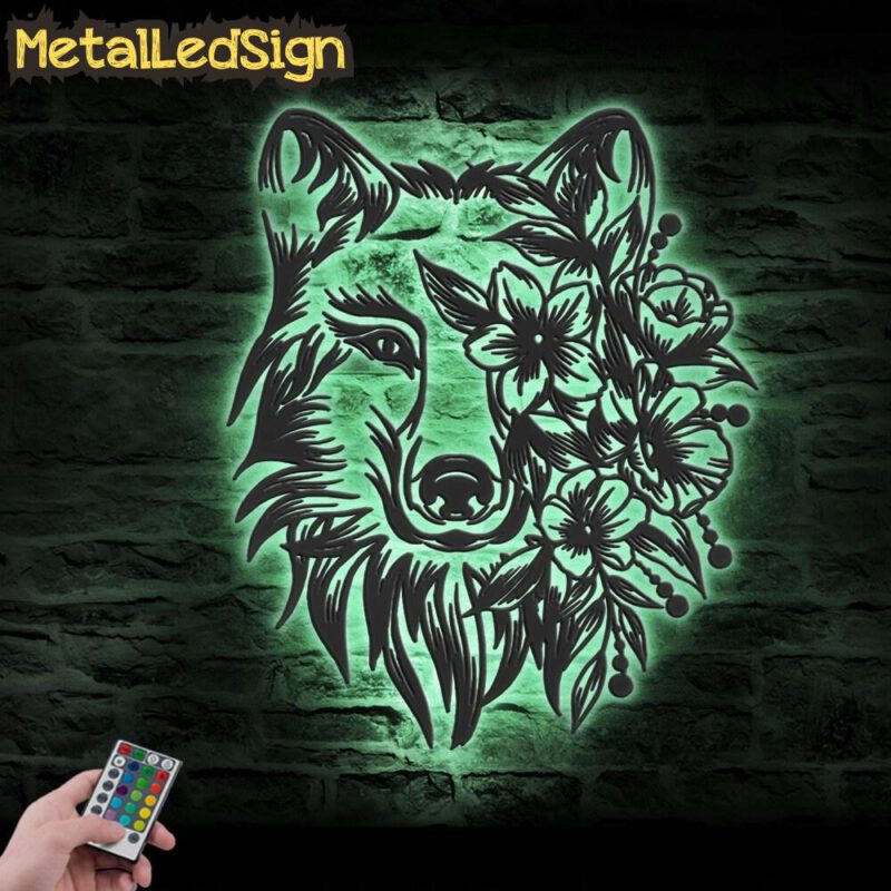 Floral-Wolf-Metal-Wall-Art-LED-Light-7.jpg