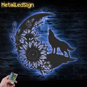 Floral-Wolf-On-The-Srescent-Moon-Sunflower-Metal-Wall-Art-LED-Light-3-1.jpg